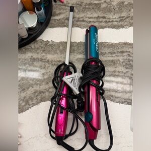 Bed head Metallic Pink and Teal Styling Iron Set